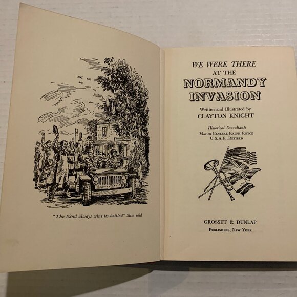 We Were There at the Normandy Invasion - Clayton Knight - Vintage Kids Hardcover - Picture 5 of 5